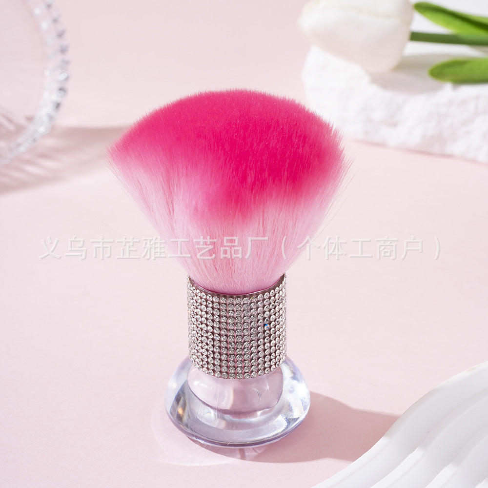 Wholesale Diamond mushroom head loose powder brush makeup brush cleaning brush tool blush brush nail art dust brush